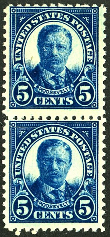 U.S. #557 MINT PAIR OG NH 