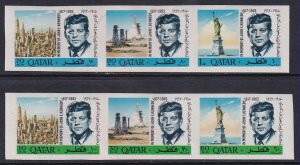 Qatar 102-102A John F Kennedy MNH VF