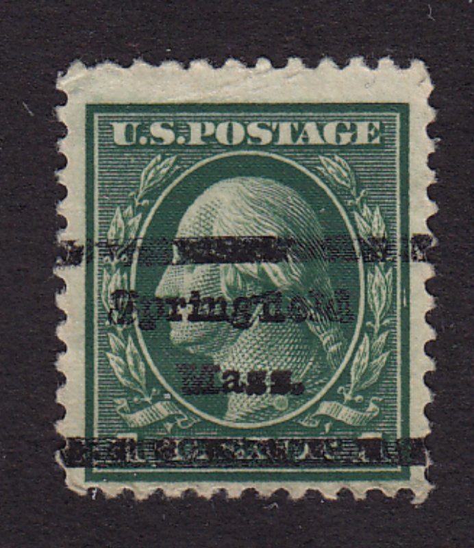 Precancel Postage Stamp Springfield, MA *0057