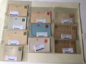 King Edward V11 collection of 10 mint unused stationery envelopes & cards A11343