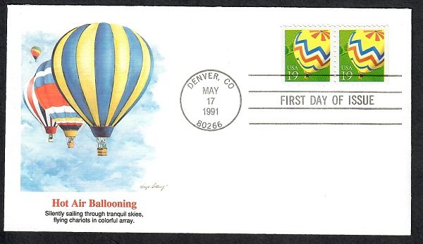 2530 Hot Air Ballooning Unaddressed Fleetwood FDC