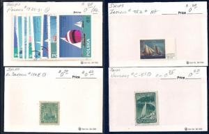 WORLDWIDE Topical Ships (66) Different Sets Mint & Used