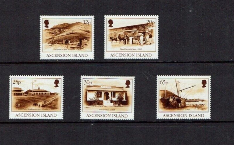 Ascension Island: 1995, Late 19th Century Scenes,  MNH set 