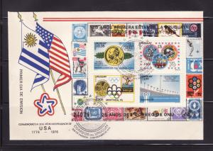 Uruguay C425 FDC American Bicentennial