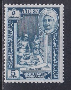 Aden - Quaiti State # 29, Metal Workers, Mint Hinged, 1/3 Cat.