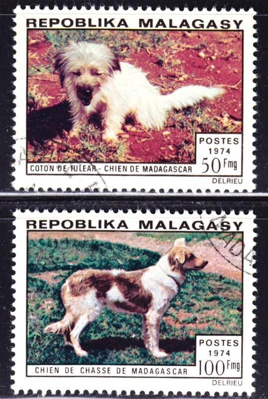 Madagascar Scott 512-513  complete set  F to VF CTO NH.