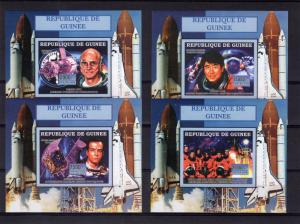 Guinea 2006 Mi.# 4521/4524  SPACE Columbia Disaster/Doi/Baudry/Tito 4 SS Imperf