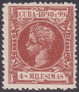Cuba 1898 Sc 159 MLH*