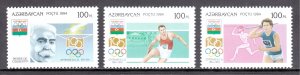 Azerbaijan - Scott #474-476 - MNH - SCV $3.00