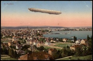 Germany 1915 Feldpost WWI Pioneer Zeppelin Airship Used Cover G70886