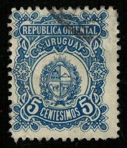 1906-1907, New Coat of Arms Drawing, Uruguay, 5 centesimos (Т-6540)