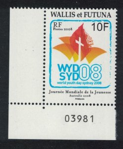 Wallis and Futuna World Youth Day Corner Control Number 2008 MNH SG#948