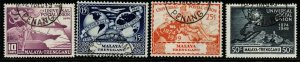 MALAYA TRENGGANU SG63/6 1949 UPU SET FINE USED