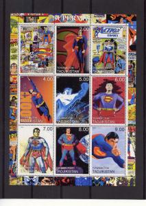 Superman Shlt (9) Tadjikistan 2000 perf.mnh Comics