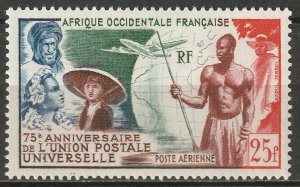 French West Africa 1949 Sc C15 air post MLH*