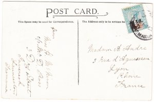 TASMANIA cover Cat. # 100 - S.G. # 244 - postcard to France