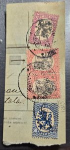 Stamp Finland Cover A19 1917-1925 #97, 101 (2), 138