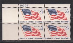 1132 Plate Block MNH