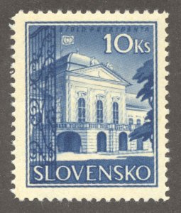 Slovakia Scott 44 Unused LHOG - 1940 Presidential Residence - SCV $1.00