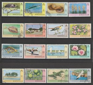 ANGUILLA 1977 SG 274/89 USED Cat £23