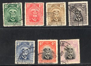Southern Rhodesia #1-7 Used,  VF,   CV 24.00   ...   5890100
