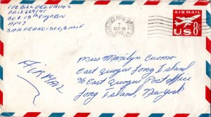 United States A.P.O.'s 8c Jet Airliner Air Envelope 1963 Army & Air Force Pos...