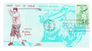 Colonial Cachet First Day Cover #1933 Bobby Jones Golf 1981