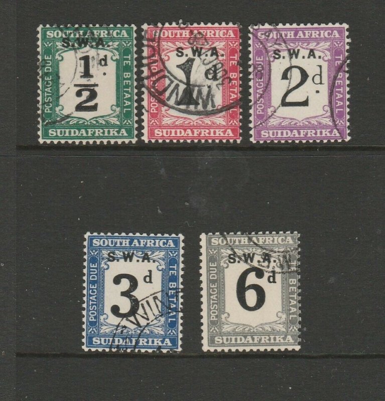 South West Africa 1928/9 Postage dues Used SG D42/6