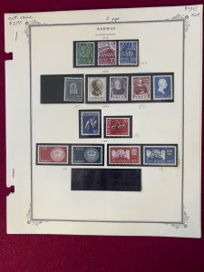 Norway One man's collection 1969/71 Mint Sets appears NH in Mounts