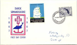 Denmark, Worldwide First Day Cover, Seals and Labels, Ships
