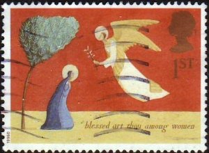 Great Britain 1996  Sc#1709 1st Annunciation Christmas USED-Fine-NH.