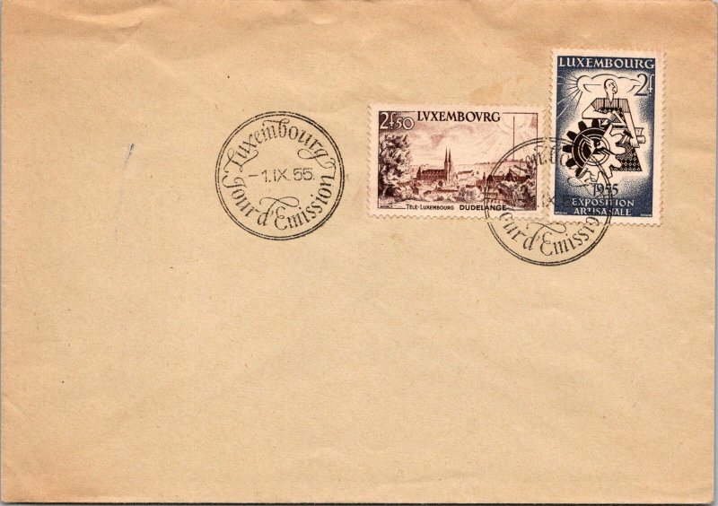 Luxembourg FDC 1955 - Craft Exhibition / Dudelange on Stamps - F29156