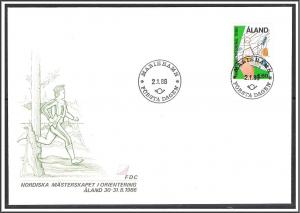 Aland 1986 #24 Orienteering FDC