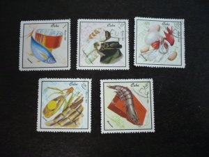 Stamps - Cuba - Scott# 1338-1342 - Used Set of 5 Stamps