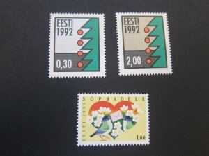 Estonia 1992 Sc 235-37 sets(2) MNH