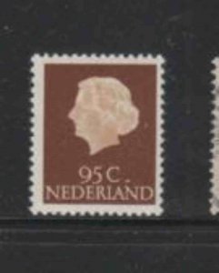 NETHERLANDS #360A 1953 95c QUEEN JULIANA MINT VF NH O.G