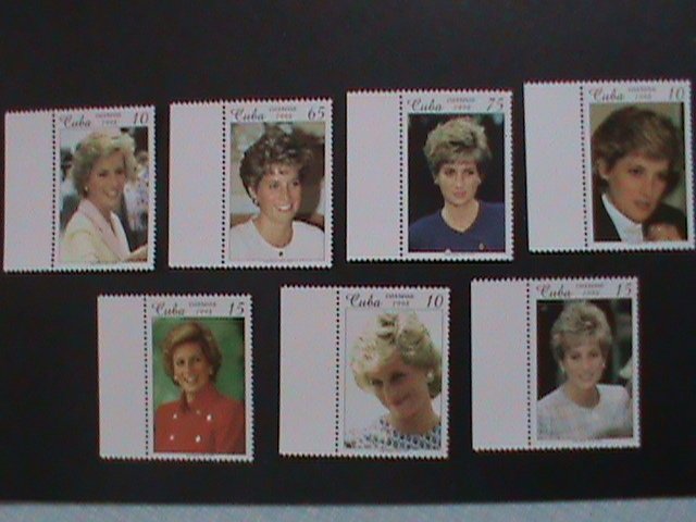 ​CUBA-1998 SC# 3931-7 PRINCESS DIANA-PEOPLE'S QUEEN- MNH -VERY FINE