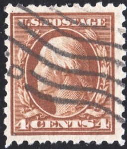 SC#465 4¢ Washington Single (1916) Used