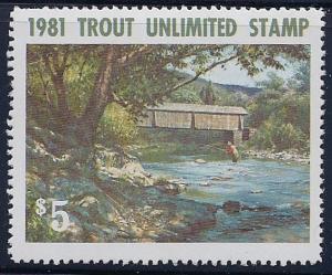 Trout Unlimted 1981 Stamp  # TRUN-1