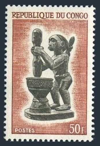 Congo PR 116,MNH.Michel 47. Carved figure 1964.