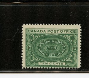 Canada #E1 (C763) comp 1898 Special Delivery 10¢ blue green, MNH,F-VF,CV$350.00