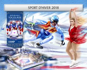 TOGO- 2018 - Winter Sports 2018 - Perf Souv Sheet - MNH