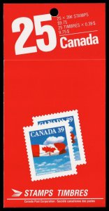 Canada Scott BK115 Complete Booklet, Slater Paper (1989) Mint NH VF M