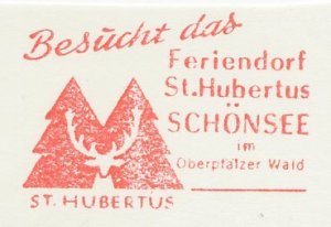 Meter cut Germany 1977 Deer - Stag - St. Hubertus