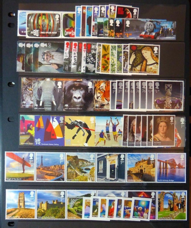 GB 2011 Complete Commemorative Collection without M/Sheets Superb U/M - Free p&p
