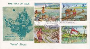 Philippines # 1090-1093, Tourism, First Day Cover