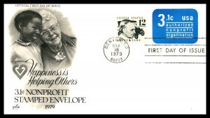 #U589 3.1 non-profit Stamped Envelope – Artcraft Cachet