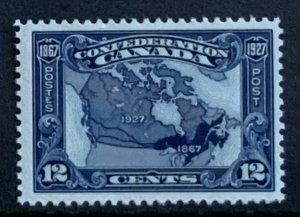 CANADA 1927 CONFEDERATION 12CENTS MAP SG270 UNMOUNTED MINT