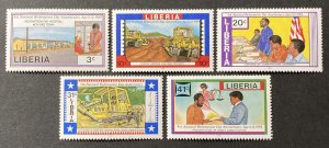 Liberia 1984, #987-91, Redemption Day, MNH.