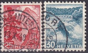 Switzerland #319-20  F-VF Used CV $6.35  (Z4597)